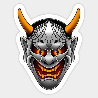 Japanese Hannya Demon Sticker